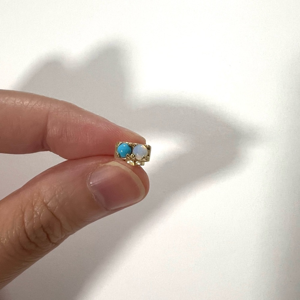 NEW Lulu Frost Earring 14k Earring real gold earring CODE Turquoise Opal Stud